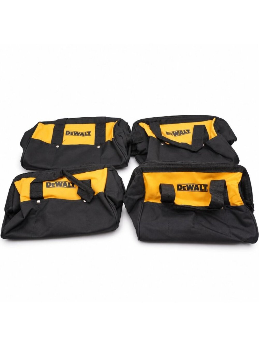 4 Pack DEWALT N037466 13" Tool Bags 6 Exterior Pockets Bottom Runners Black New